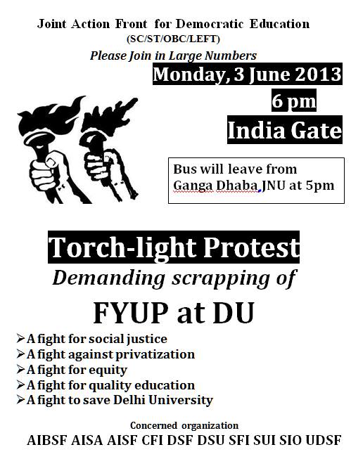 torch light protest